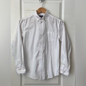 Chaps Boys White Button Down Dress Shirt